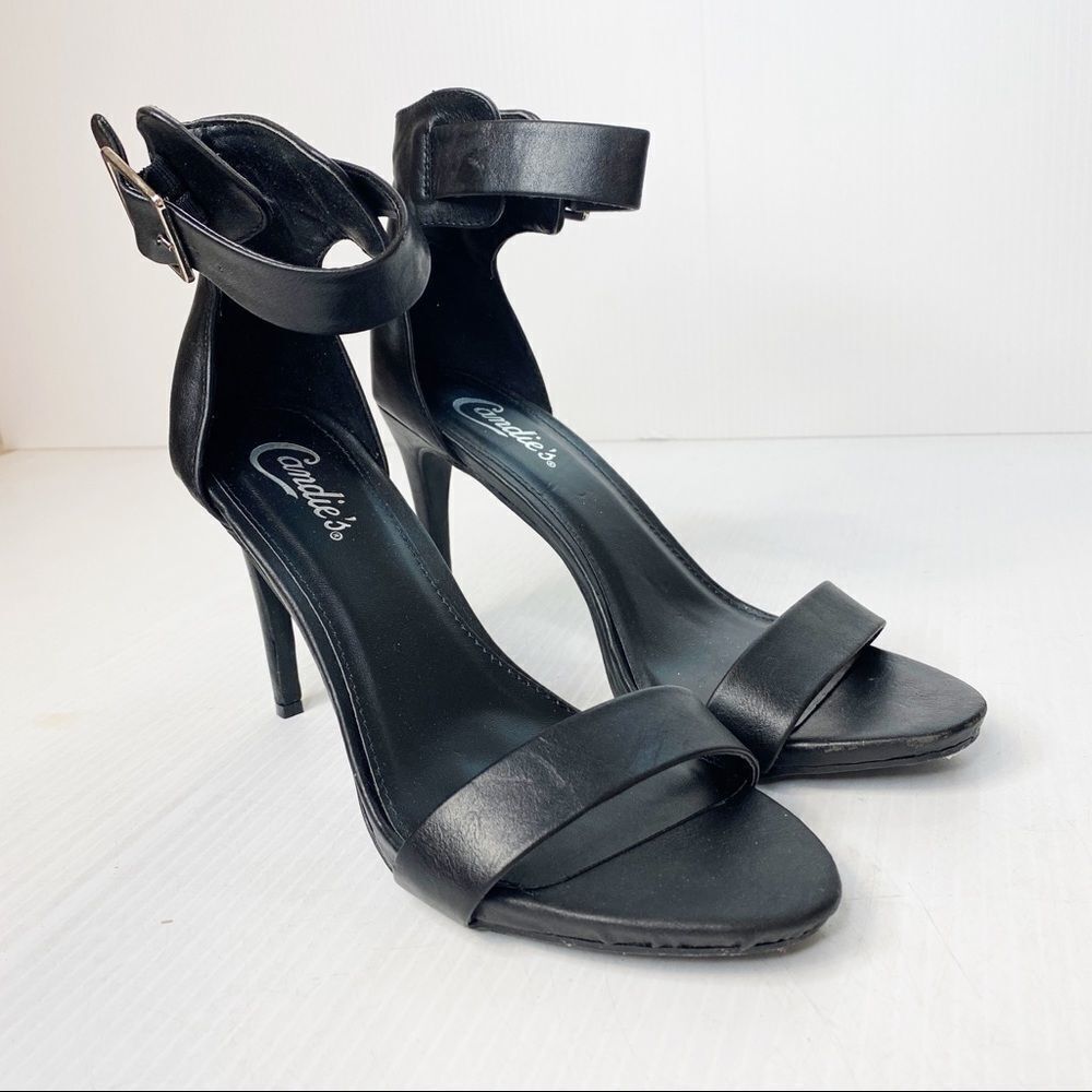 Candie’s Open Toe Ankle Strap Heels 8.5